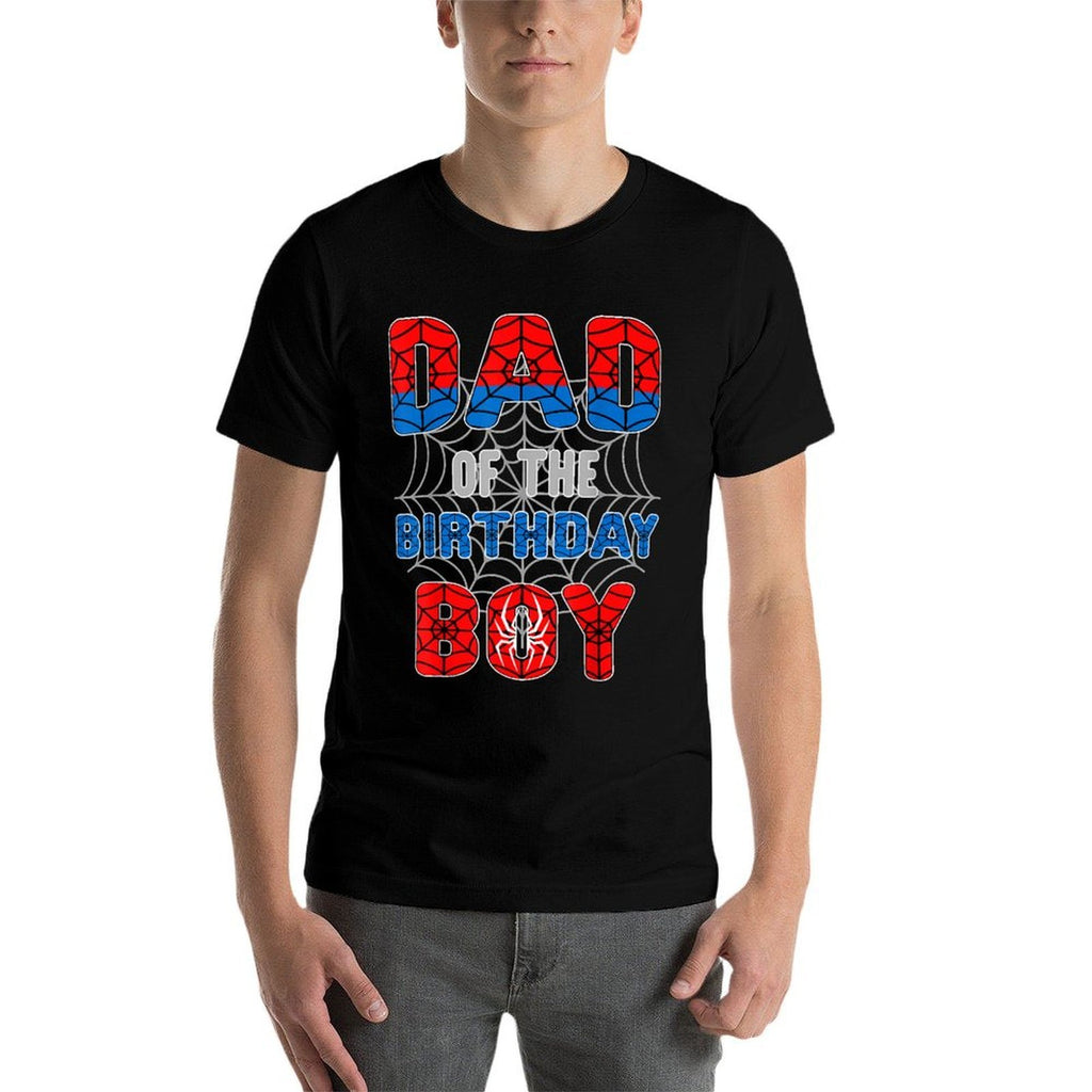 Spider Web Birthday Party Dad of The Birthday Boy  Durable T-Shirt