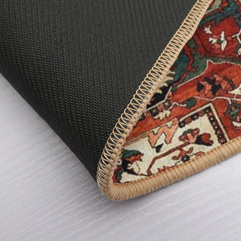 Antique Persian Heriz Rug Print  Eco-Friendly Bath Mat