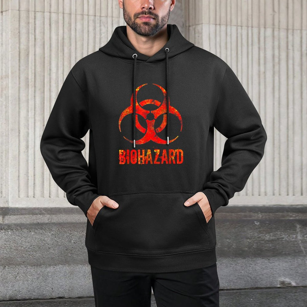 Biohazard Distressed Biology Science Teacher Rockstar Gift Versatile Streetwear Hoodie