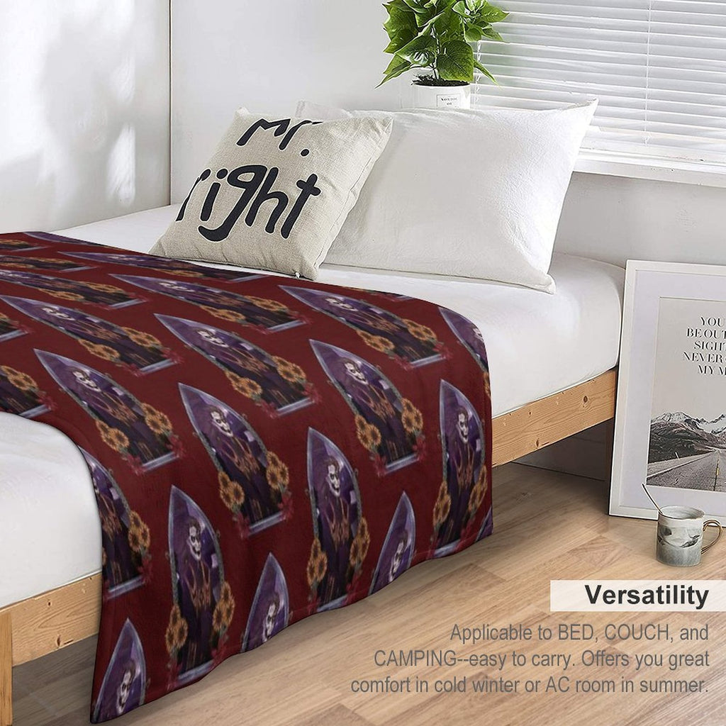 Copia Flowers Robe Window All-season Throw Blanket