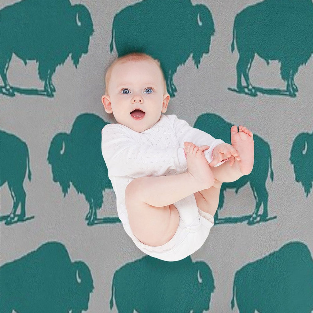 Buffalo Bison Pattern 226 Durable Throw Blanket