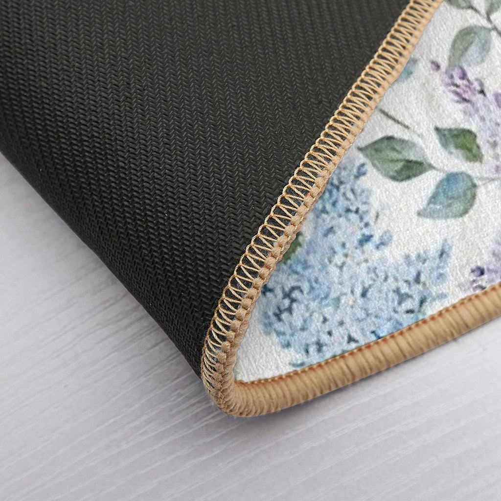 Lilac Flower Retro Vintage Pattern  Eco-Friendly Bath Mat