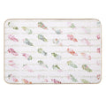 Romantic Background with Flowers  Slip-Resistant Bath Mat