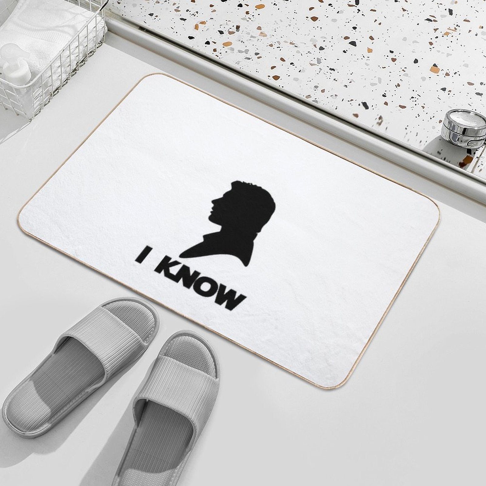 I Know  Non-Slip Bath Mat