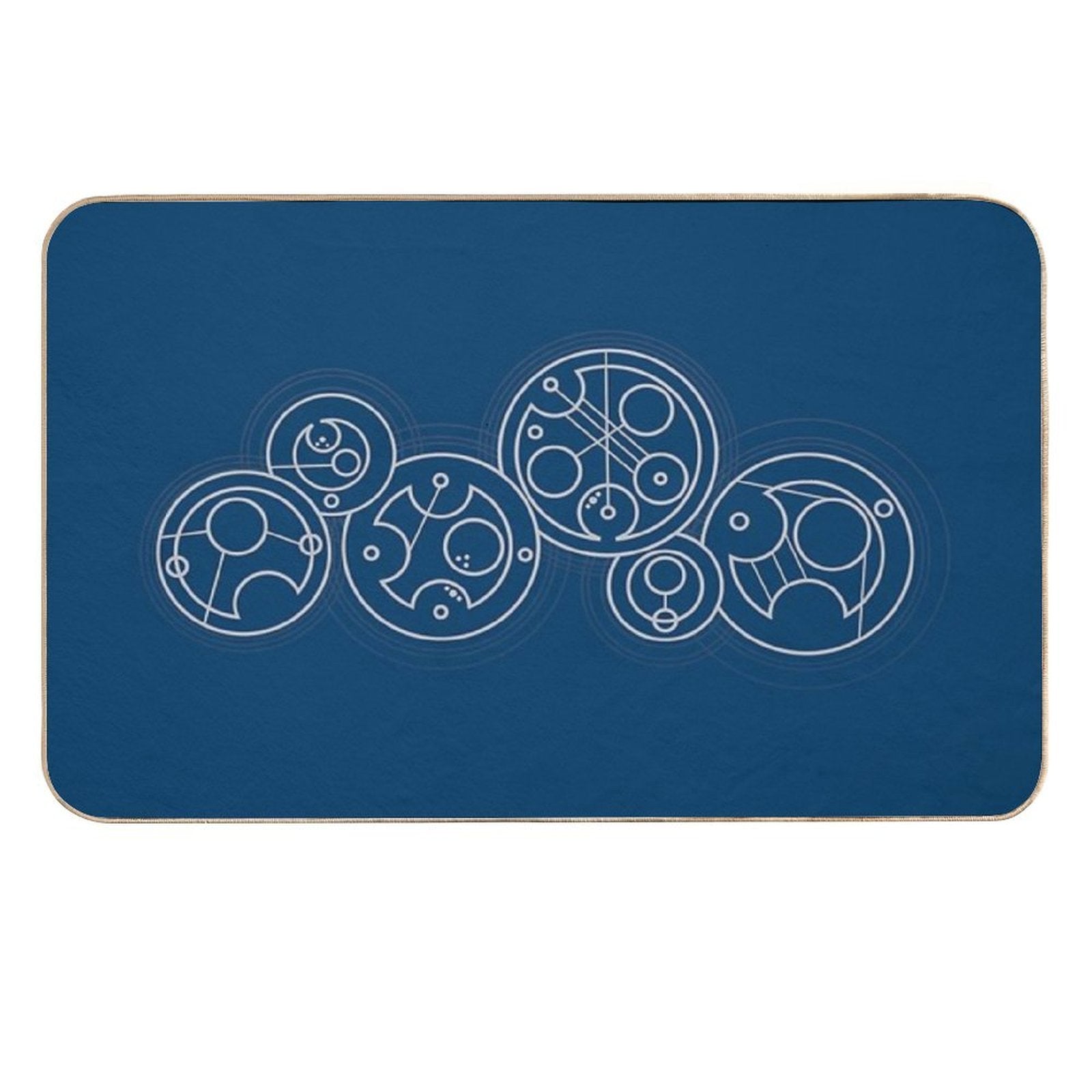 Space, Time, Dimensions, And Their Relativity - Silver  Non-Slip Bath Mat