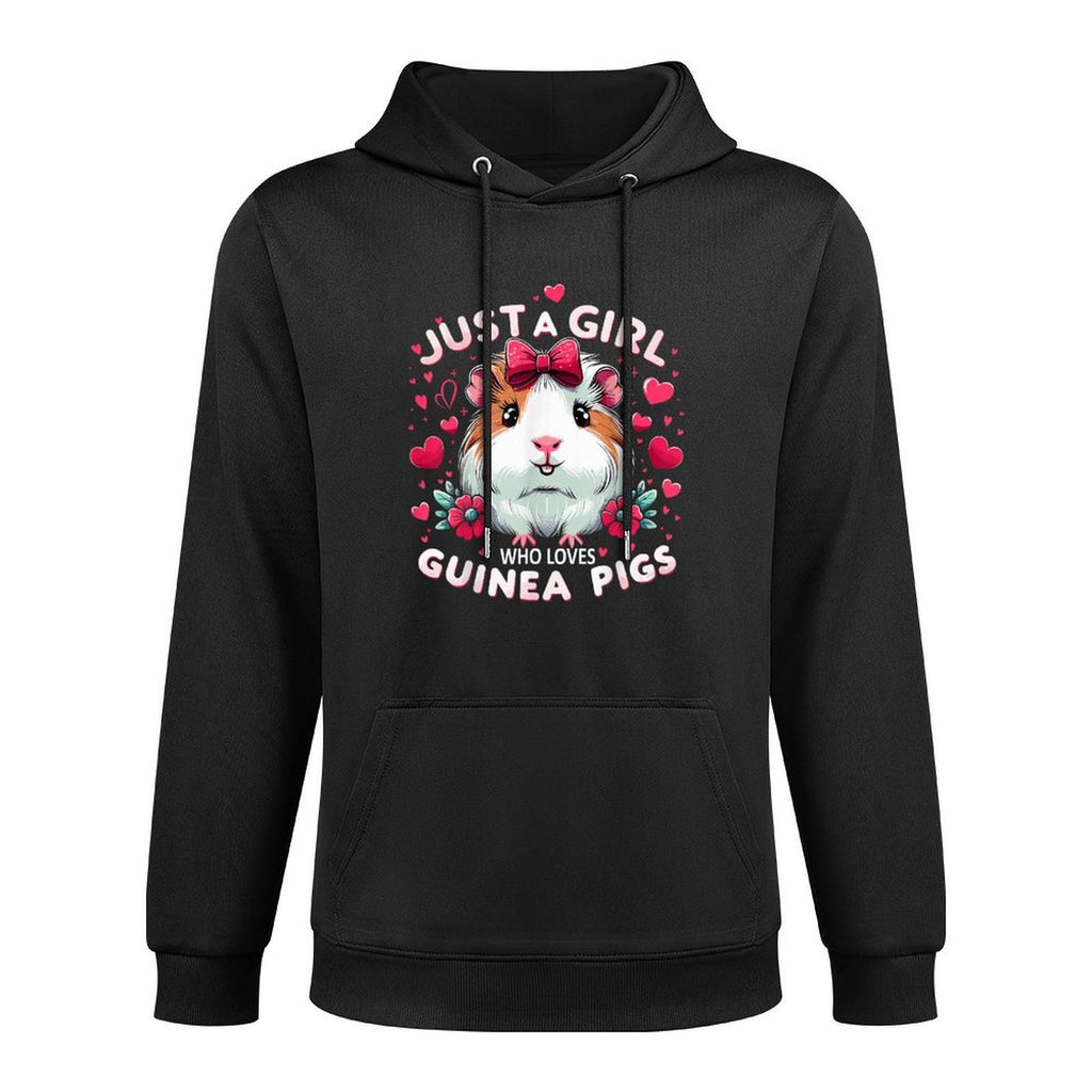 Just A Girl Who Loves Guinea Pigs Lover Mom Kangaroo Pocket Hoodie