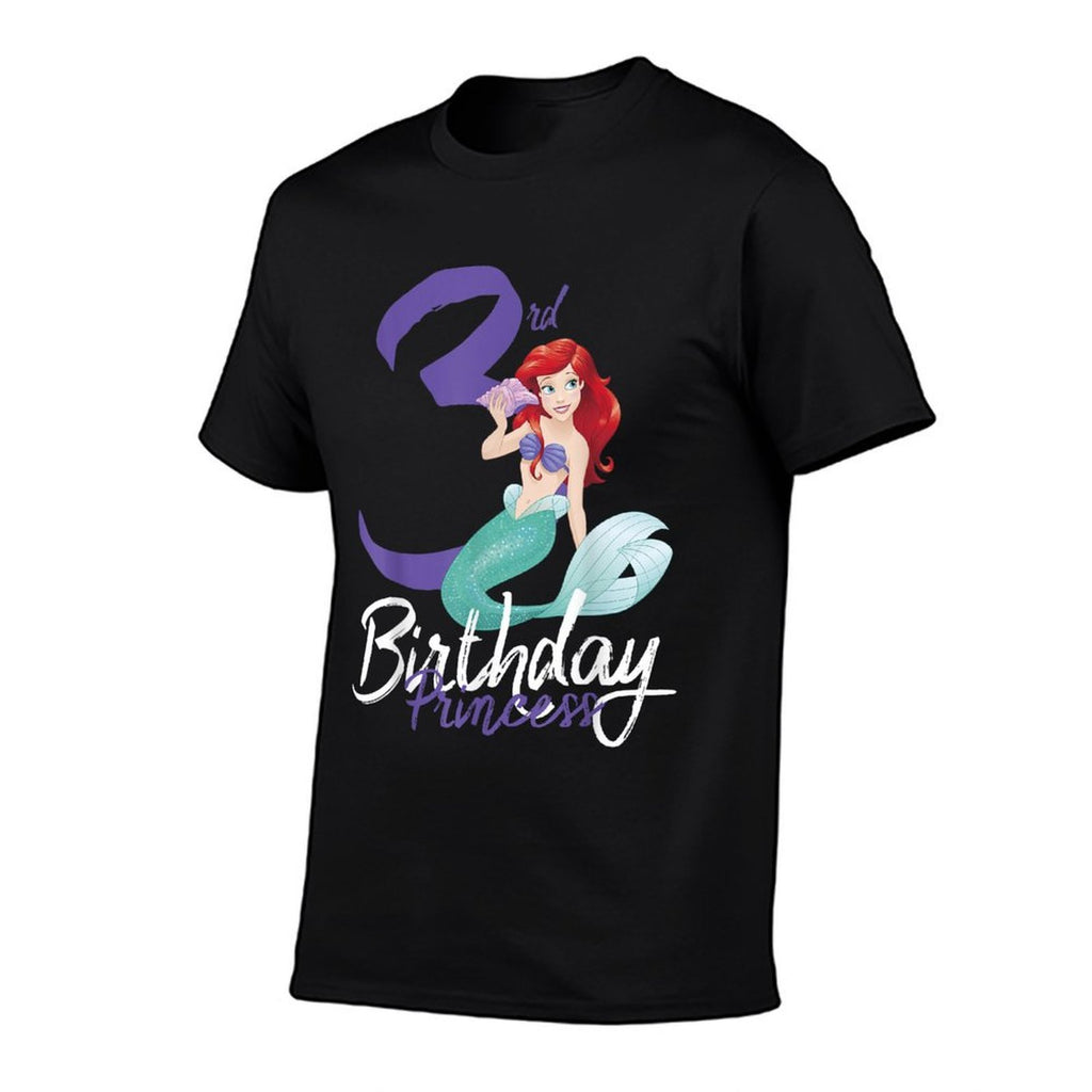 Disney The Little Mermaid Ariel 3rd Birthday Princess  Heathered Texture T-Shirt