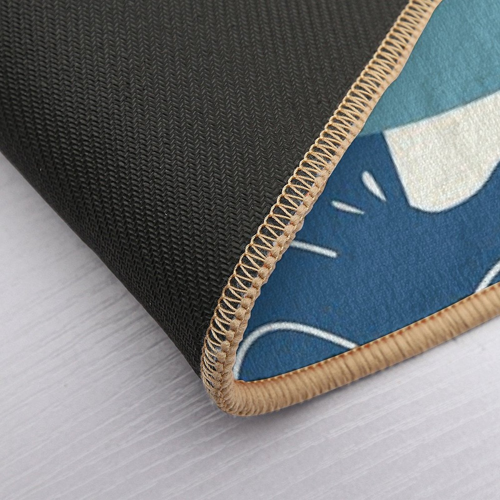 Retro Samurai Shark  Long-Lasting Bath Mat