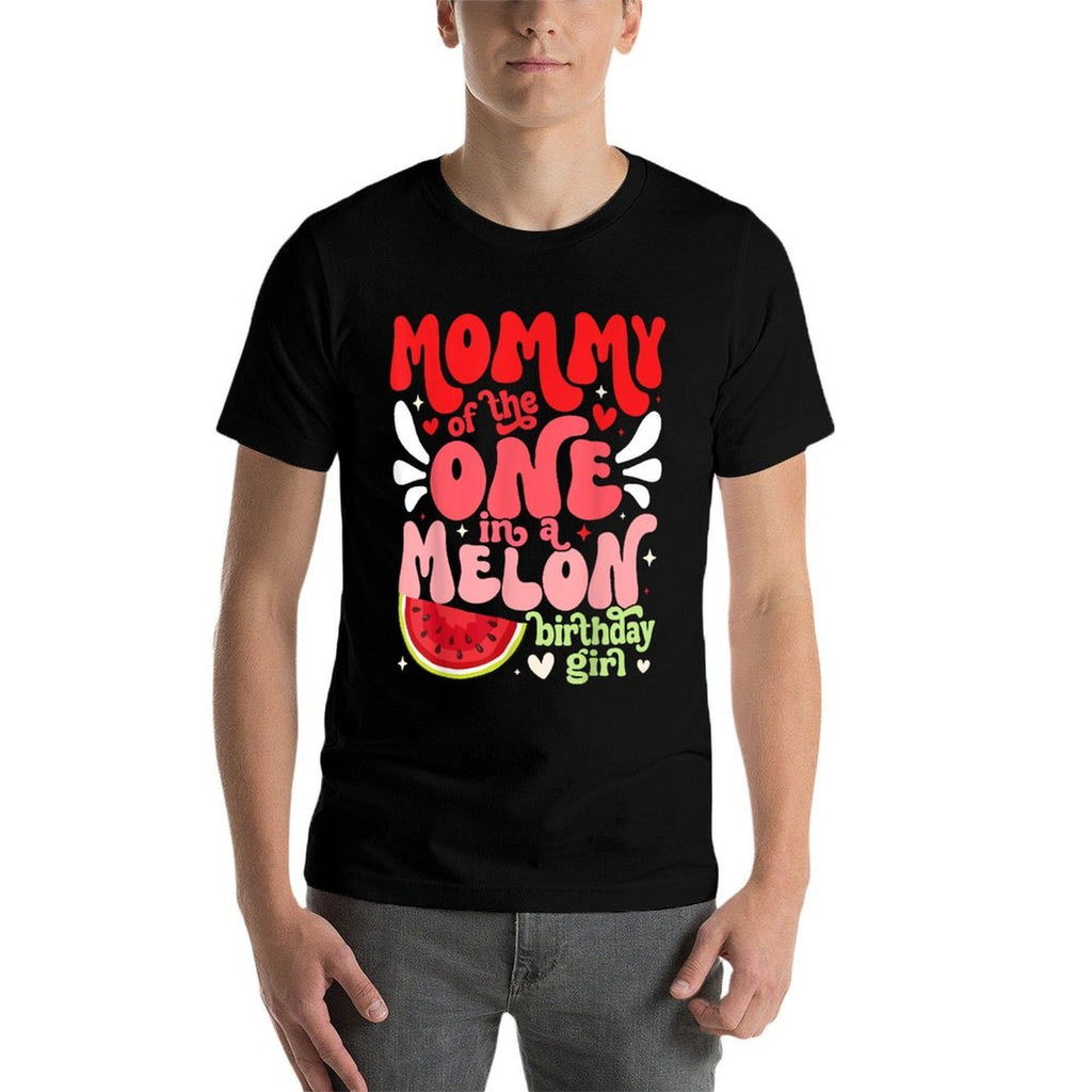 Mommy of The One In A Melon Birthday Girl Watermelon First  Classic T-Shirt