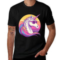 Majestic Sunset Unicorn Art Mystical Creature Fantasy Premium  Slim-fit Cut T-Shirt