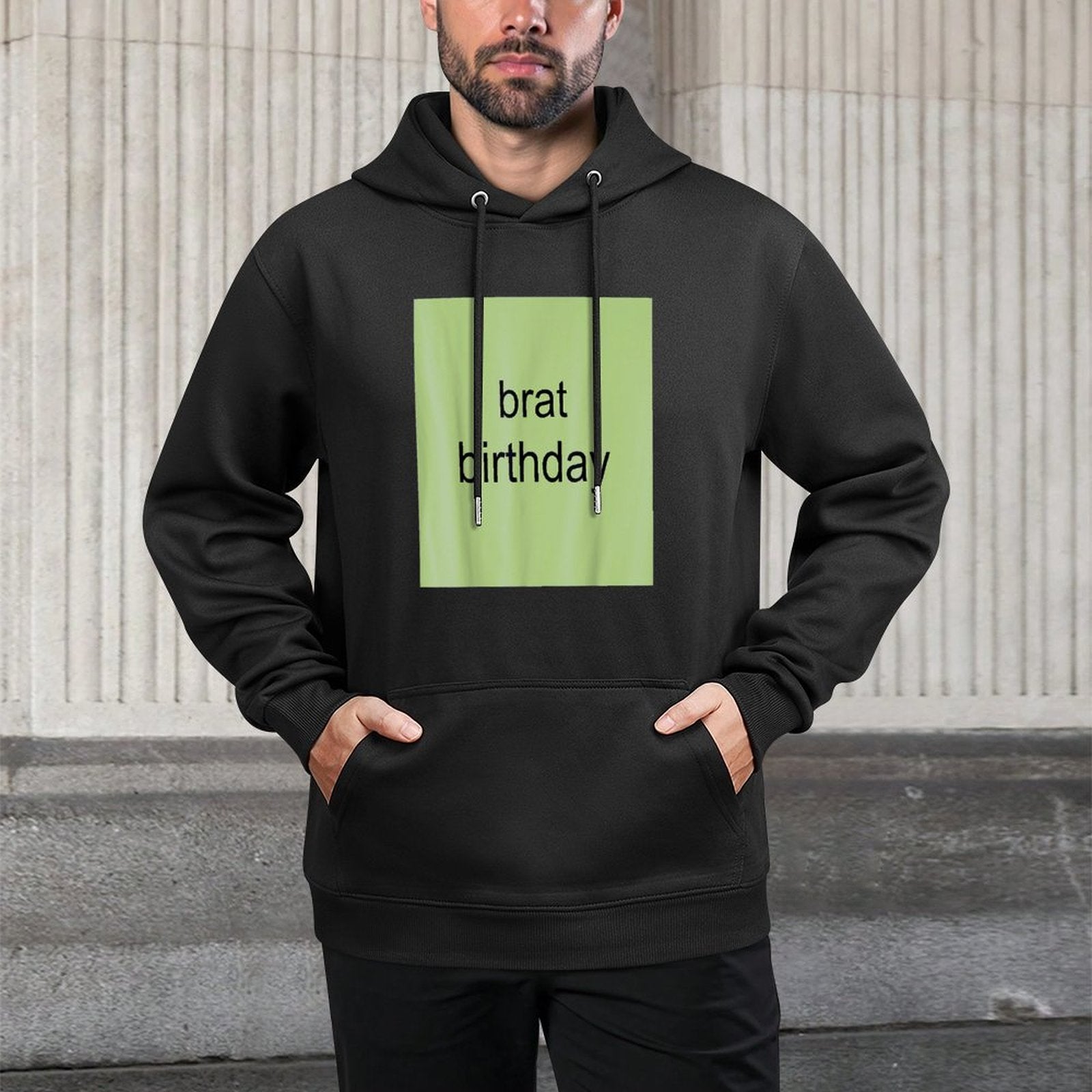 Brat Birthday Green Funny Meme Gen Z Adult Youth Women Men Medium-Weight Fabric Hoodie