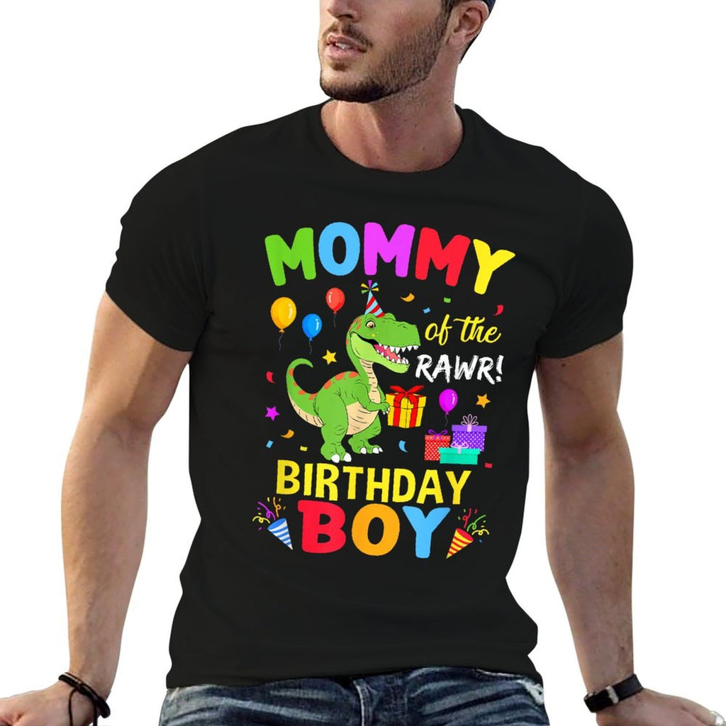 Mommy Of The Birthday Boy T-Rex Funny Dinosaur Boy Party  Affordable Price T-Shirt