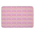 Cartoon Pink Bubble Bath Poster  High-Traffic Bath Mat