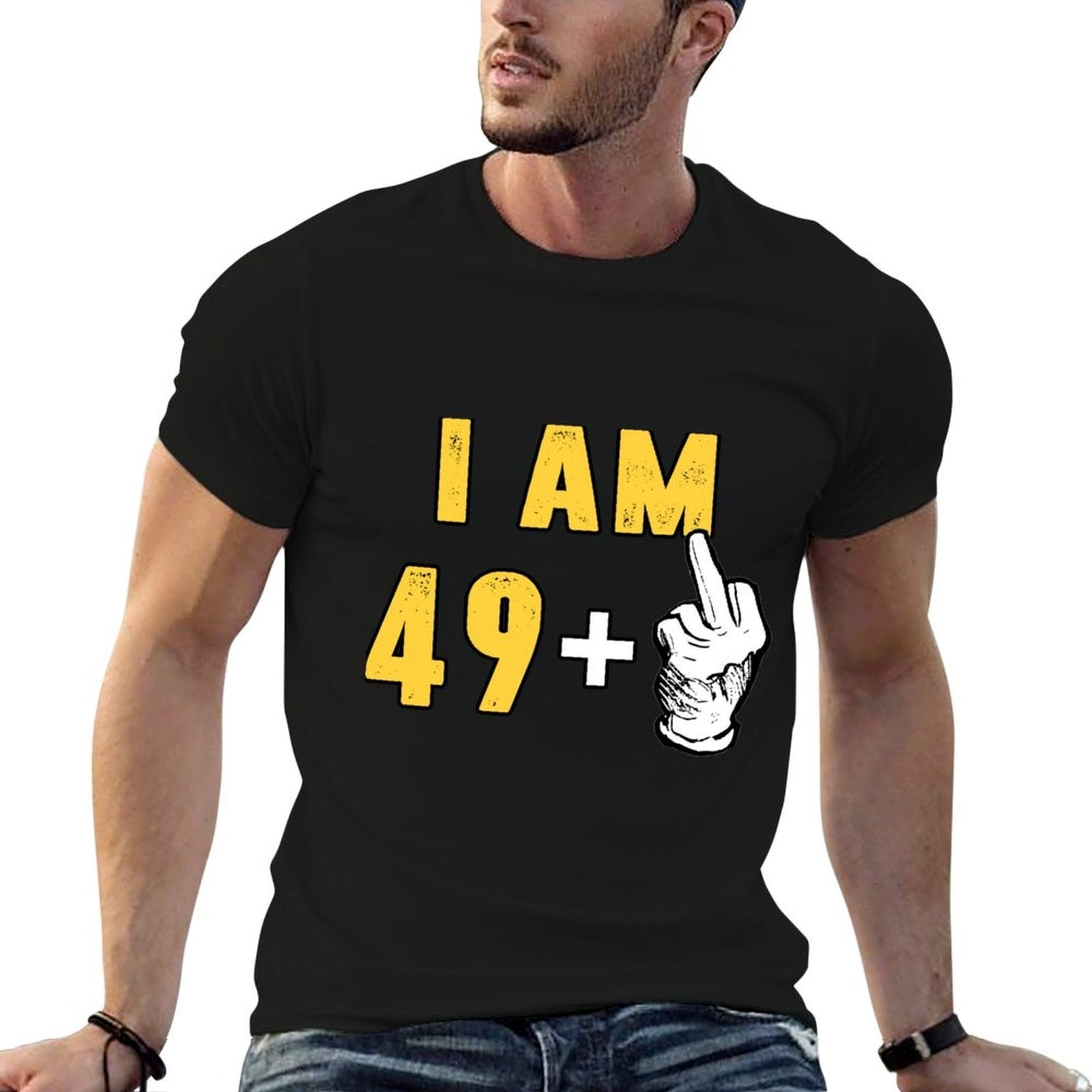 50th Birthday Gag Gift Funny 49 + 1 Sweatshirt  Fade-proof Color T-Shirt