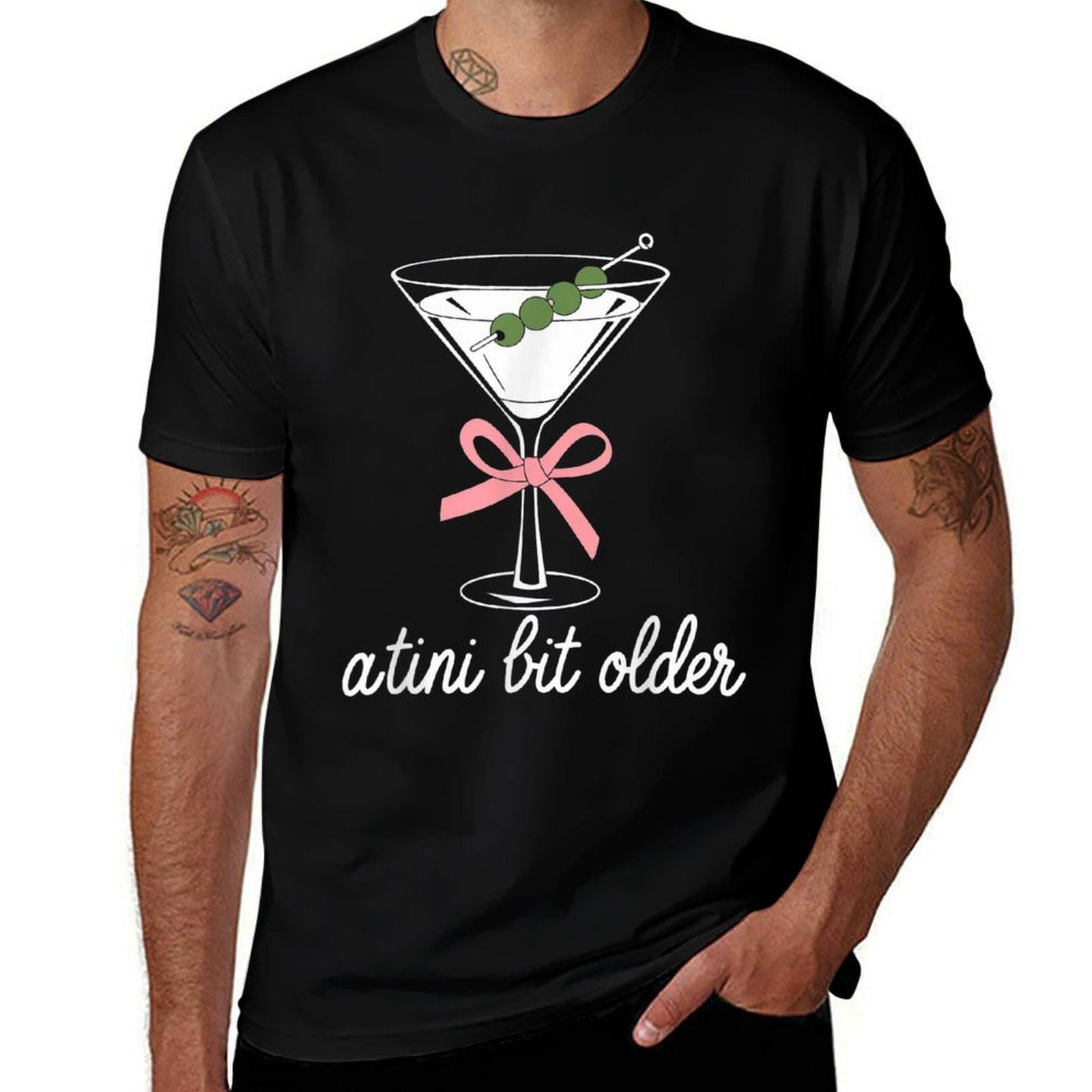 A Little Bit Older Birthday Funny Saying Martini Drink Women  Relaxed-fit T-Shirt