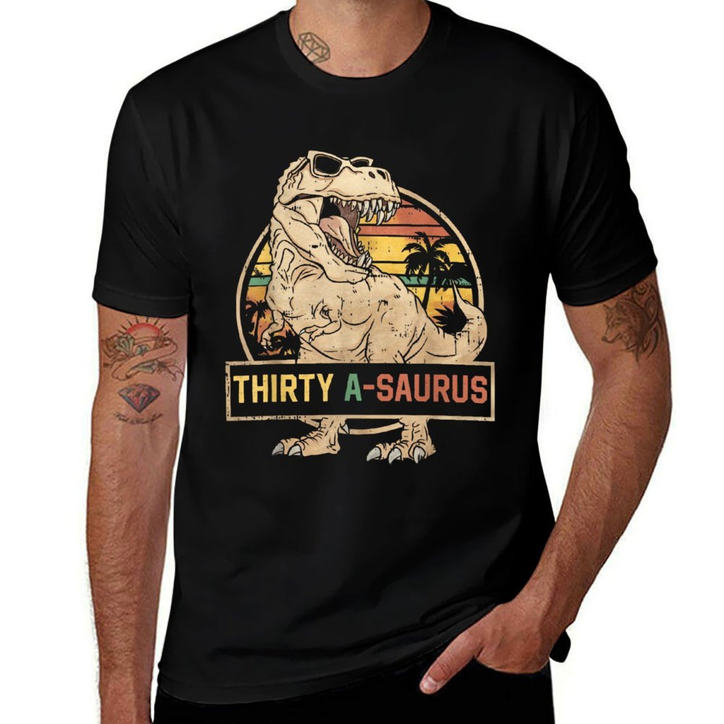 Thirty A Saurus Birthday T Rex 30 Year Old Dino 30th Dino  Classic T-Shirt