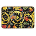 Vintage Golden Chains, Gold Flower,  High-Traffic Bath Mat