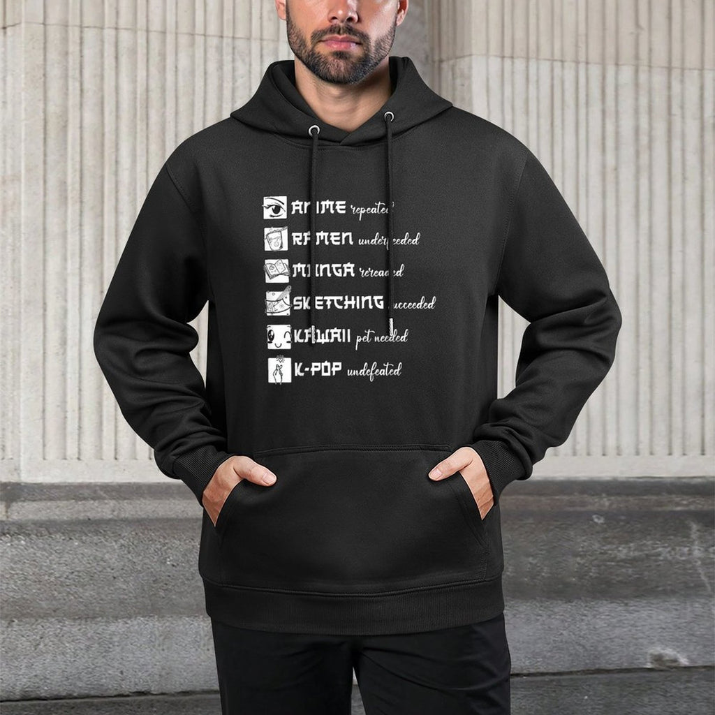 Anime, Ramen, Manga, Sketching, Kawaii, KPop - Otaku Life Customizable Surface Hoodie