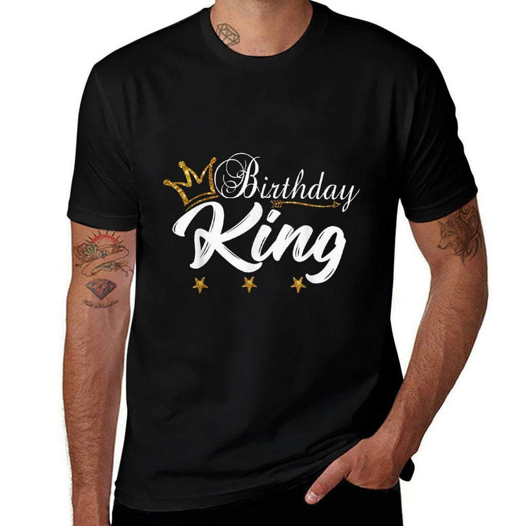 Birthday King Gold Crown For Boys And Men  Vintage-inspired T-Shirt