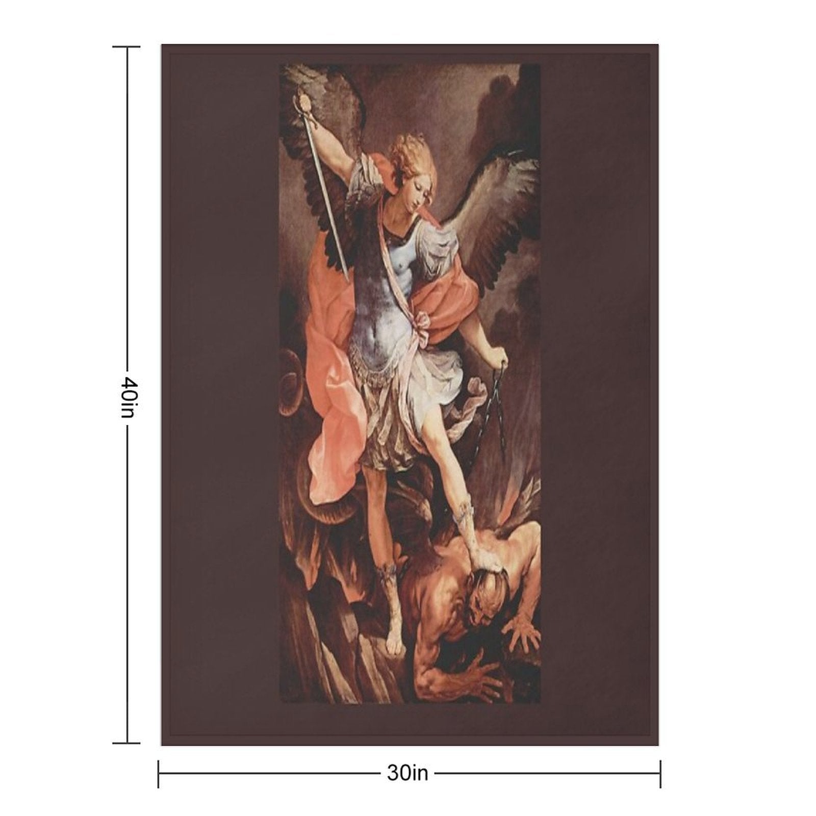 St Michael The Archangel (San Miguel Arcangel ) Guido Reni Sustainable Throw Blanket