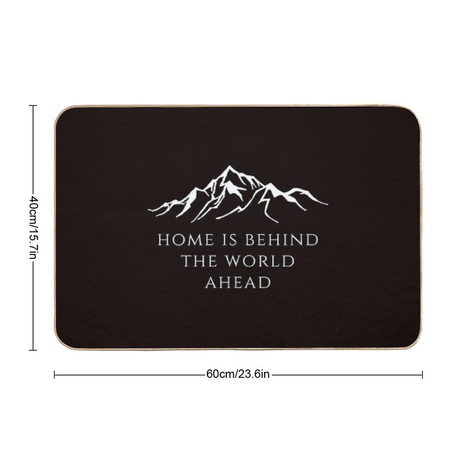 Home Is Behind The World Ahead  Stain-Proof Bath Mat