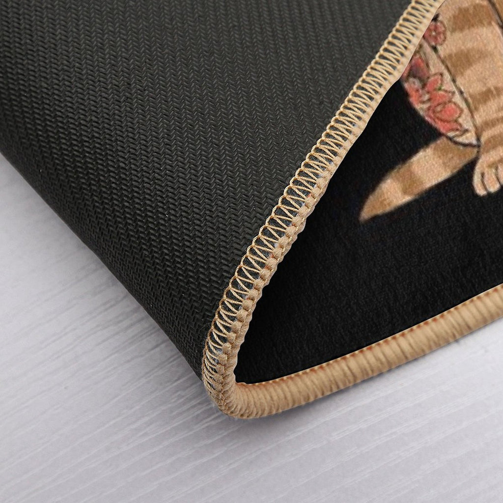 Katana Cat Vintage  Eco-Friendly Bath Mat