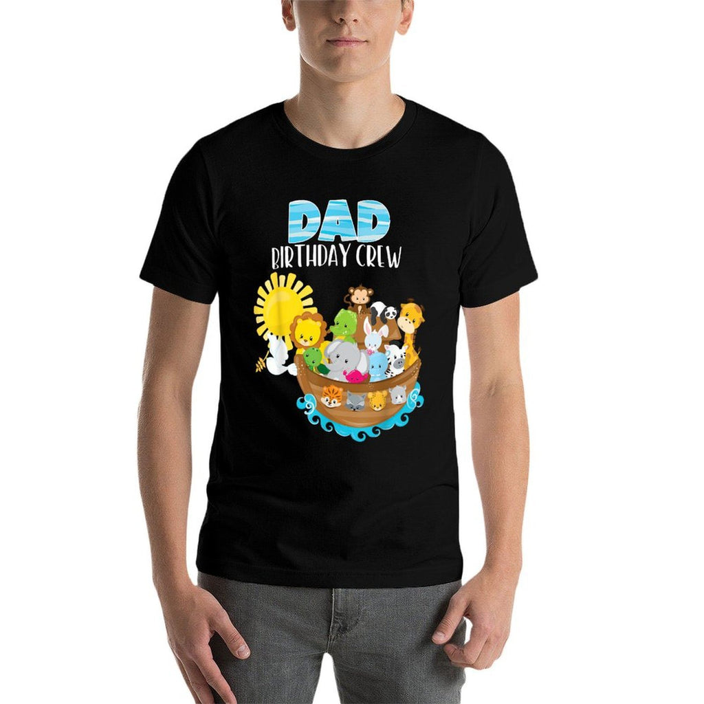 Noahs Ark Birthday Party Dad Birthday Crew Toddler Bday  Lightweight T-Shirt