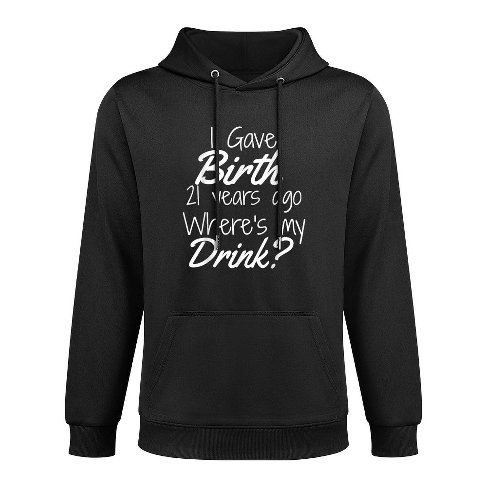 21st Birthday for Mom 21 Year Old Child Son Daughter Gift Medium-Weight Fabric Hoodie