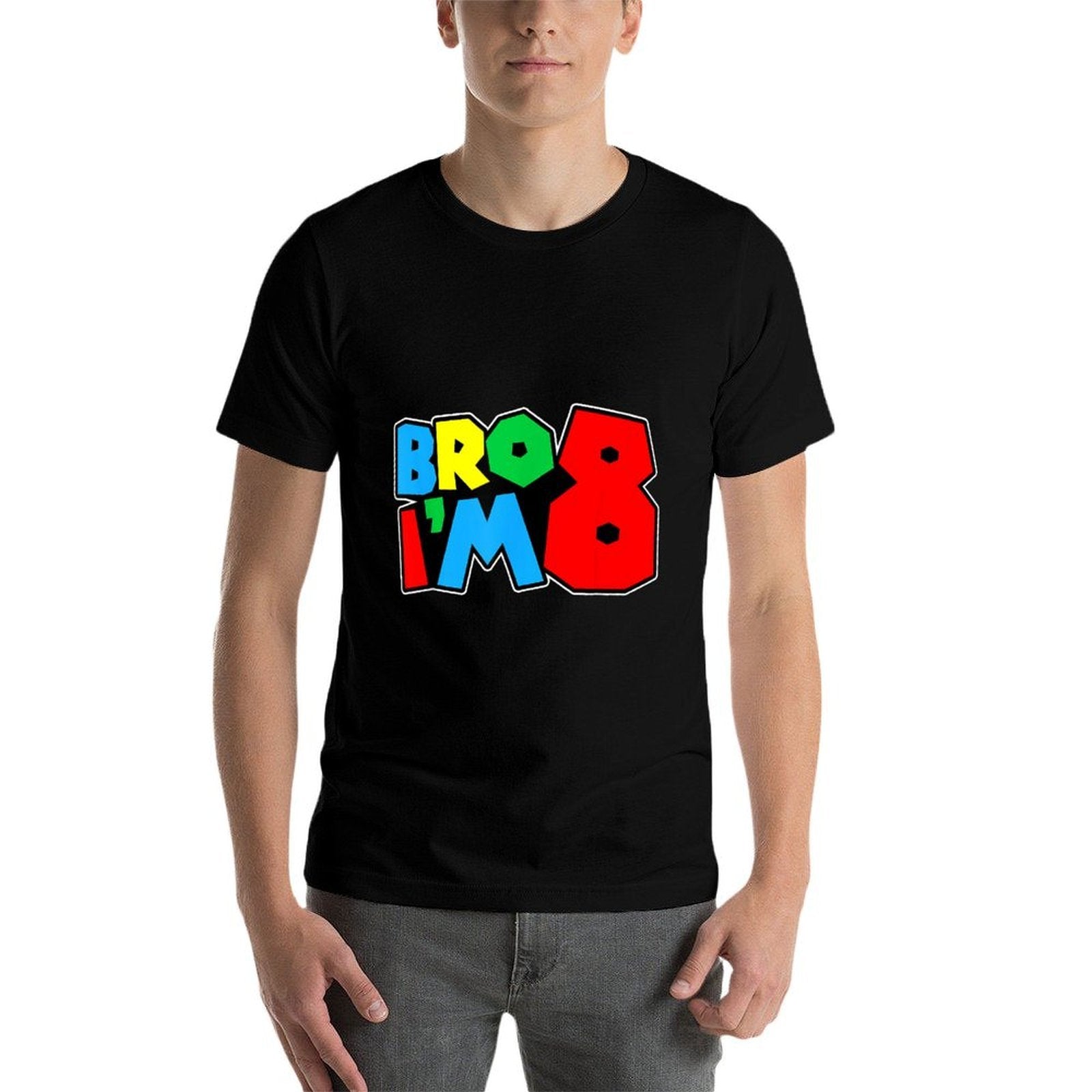 8th Birthday Boy Bro I’m 8 Year Old Video Gamer Eight Bday  Soft T-Shirt