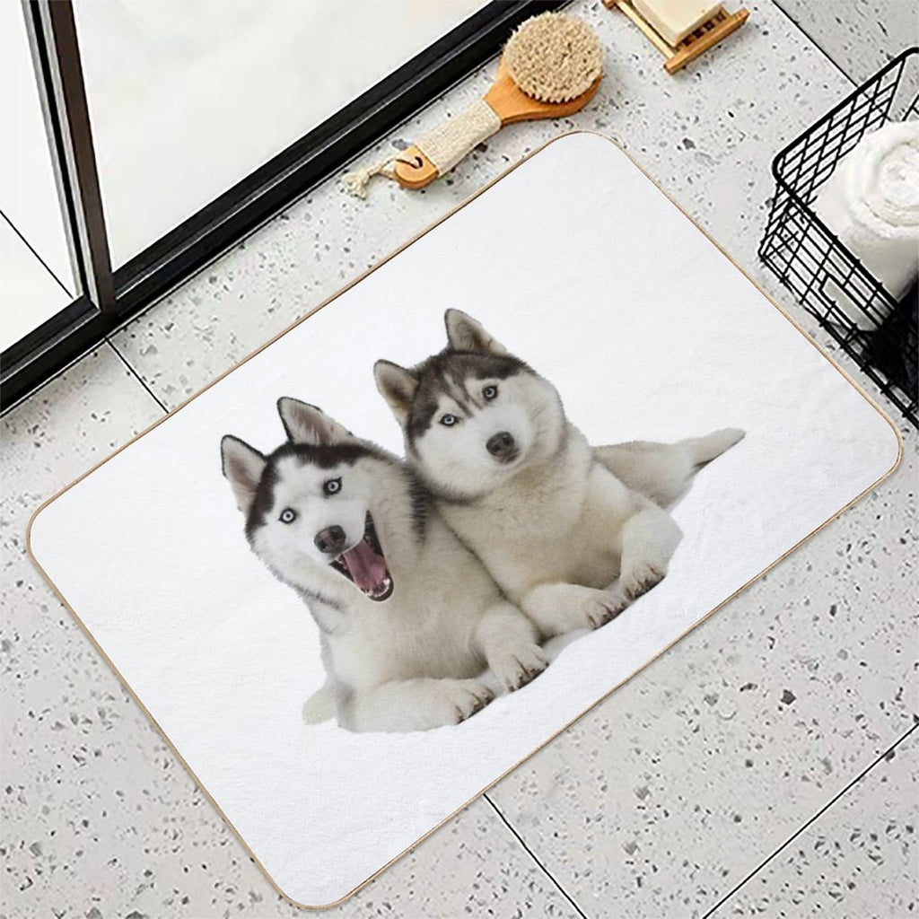 Huskies!  Multi-Purpose Bath Mat