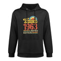 Vintage 1963, 60 Years, Born in 1963, 60th Birthday Versatile Streetwear Hoodie