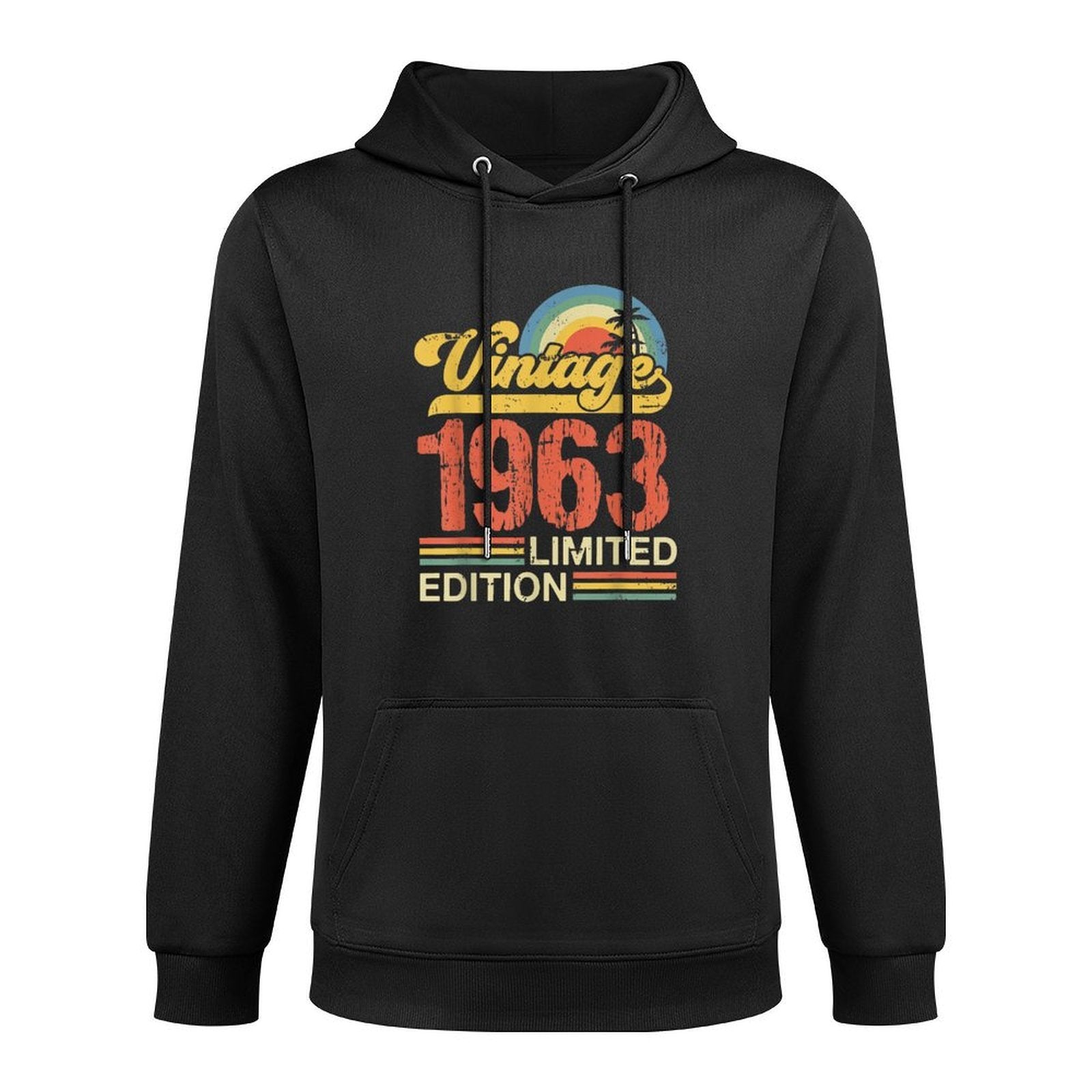 Vintage 1963, 60 Years, Born in 1963, 60th Birthday Versatile Streetwear Hoodie