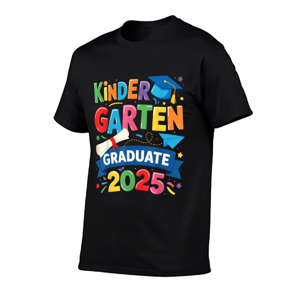 Kindergarten Graduation 2025 Graduate Kids Boys Girls Grad  High-quality Stitching T-Shirt