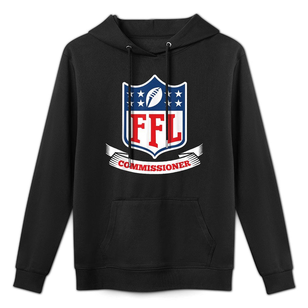 Draft Partys Fantasy Football League Commissioner FFL Commish Customizable Surface Hoodie