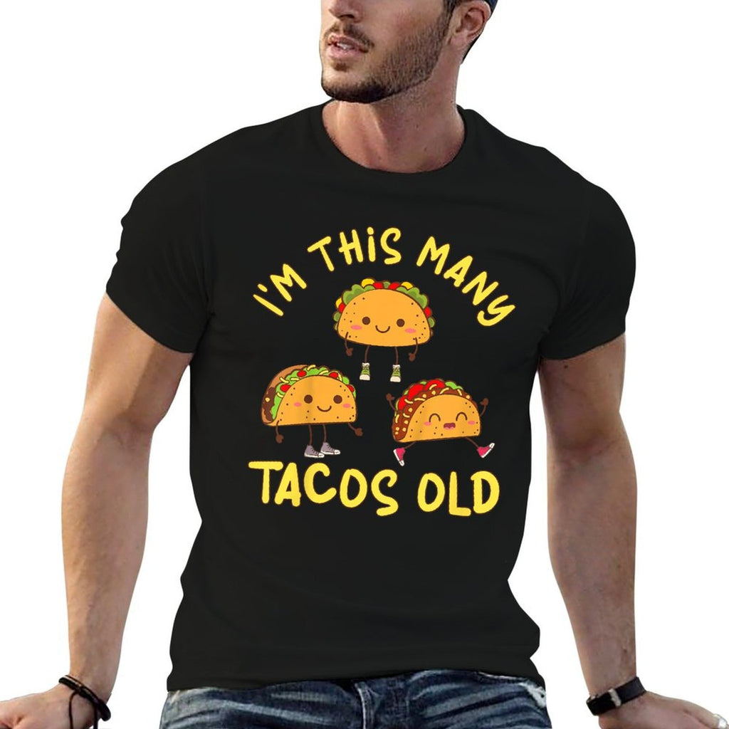 Kids 3 Years Old Girl Tacos Old 3rd Birthday Kids  Durable T-Shirt