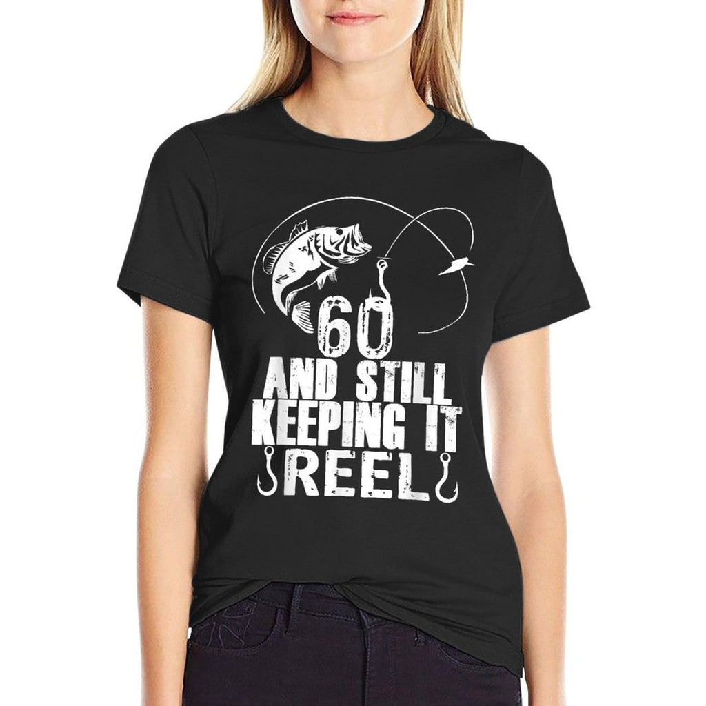 60th Birthday And Still Keeping It Reel Fishing  Soft T-Shirt