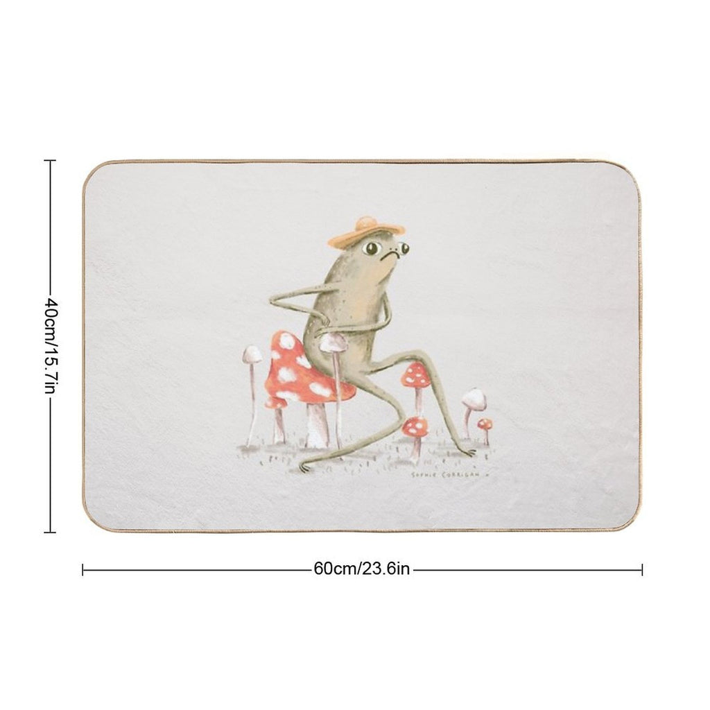 Awkward Toad  Anti-Trip Bath Mat