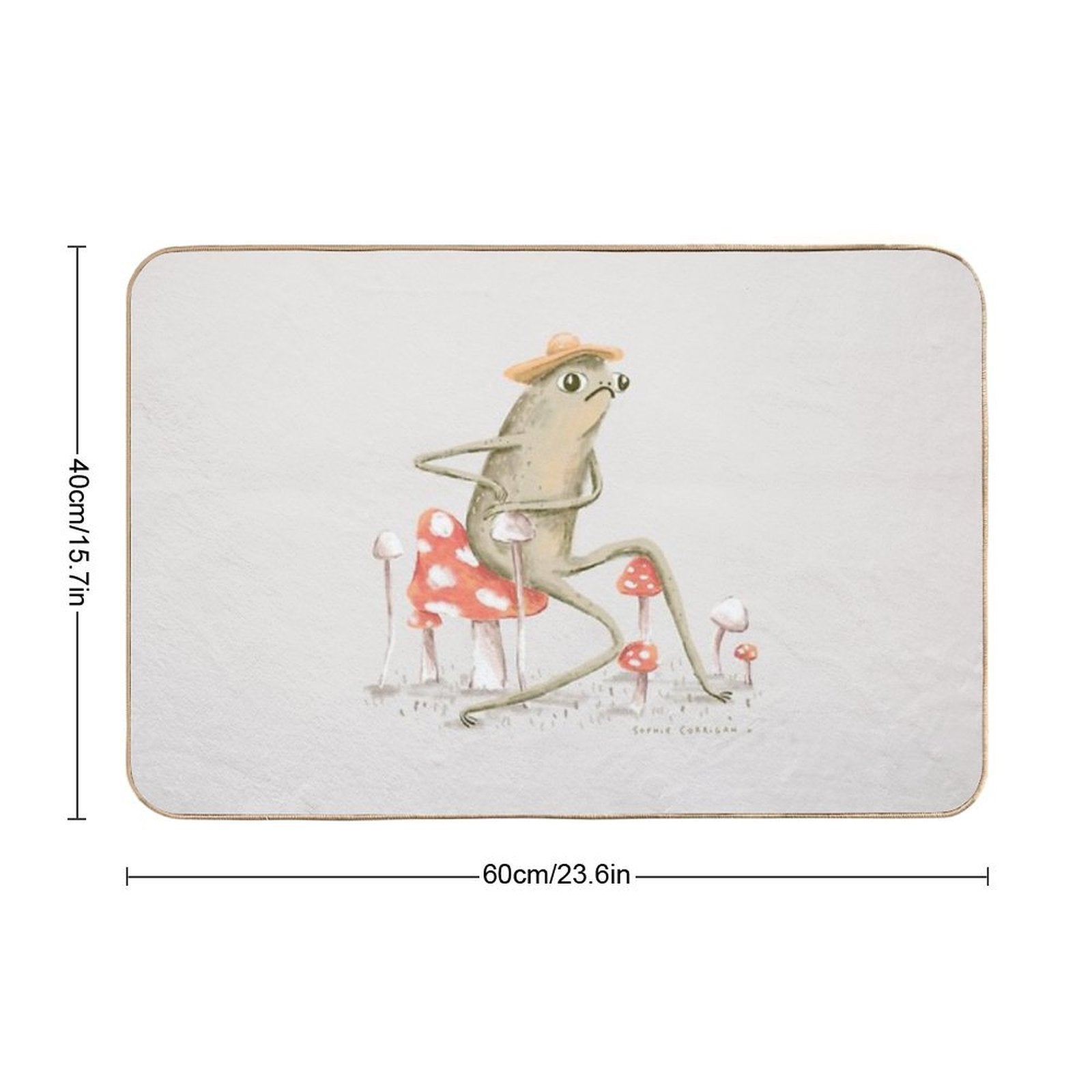 Awkward Toad  Anti-Trip Bath Mat