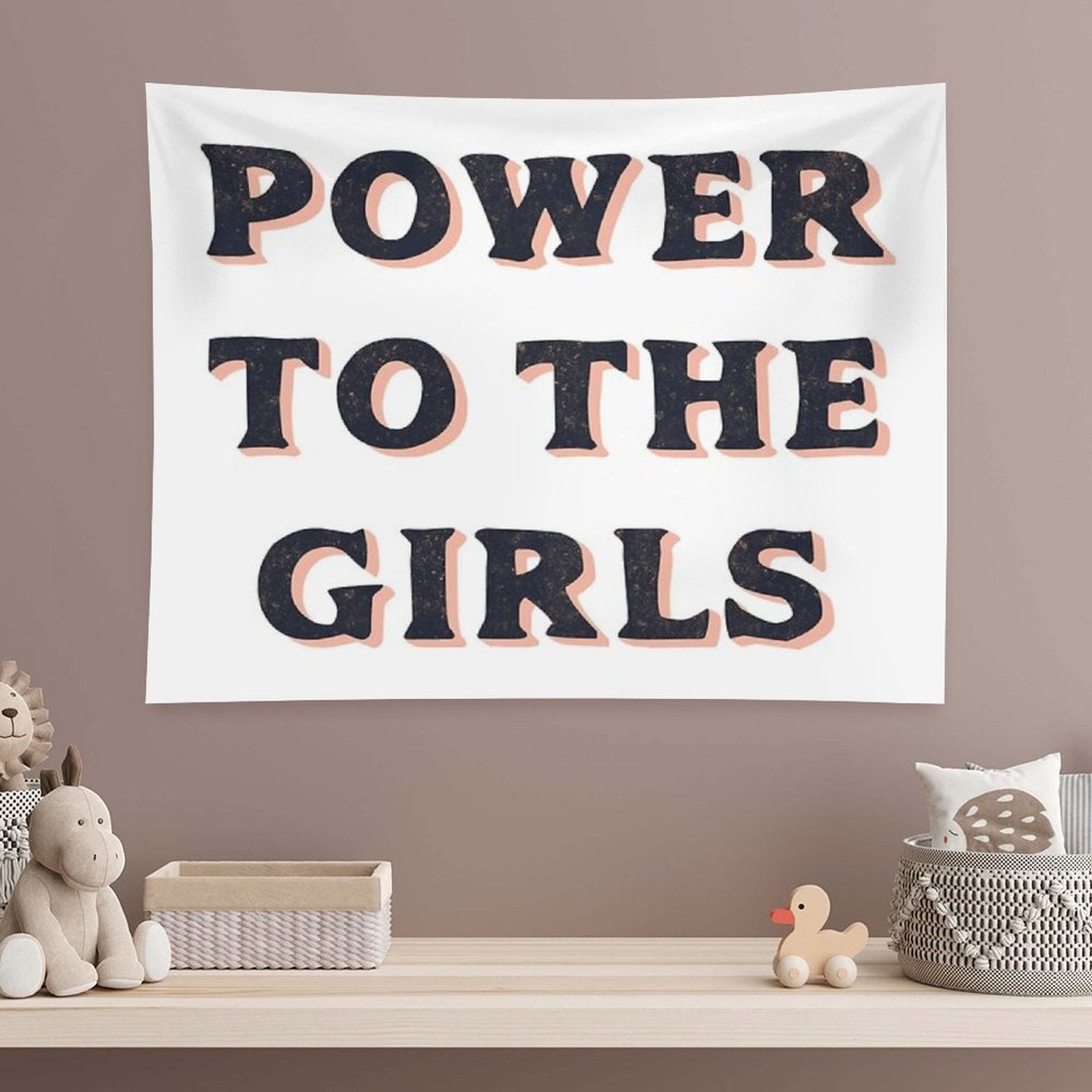 Power To The Girls Tapestry