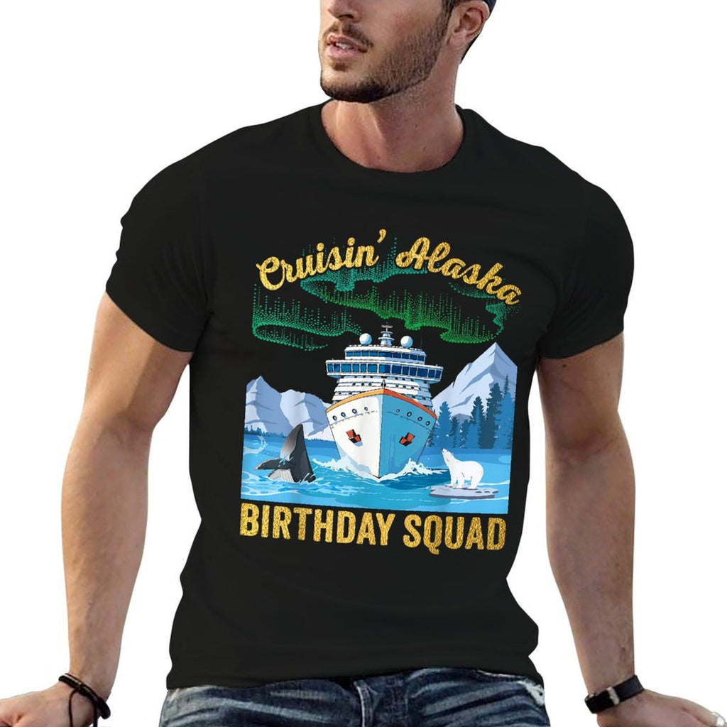 Cruisin' Alaska Birthday Squad Matching Group Cruise Trip  Breathable T-Shirt