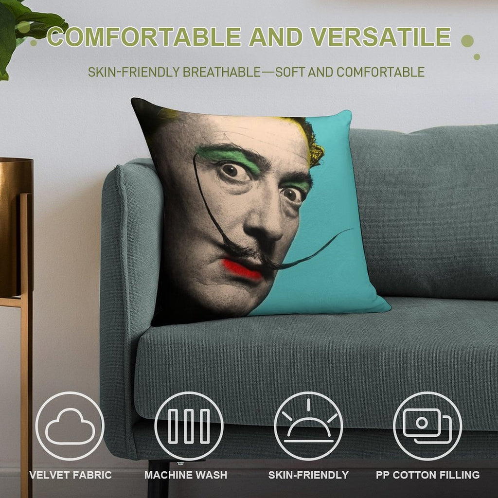 Salvador Dali Soft Anti-Pilling Throw Pillow