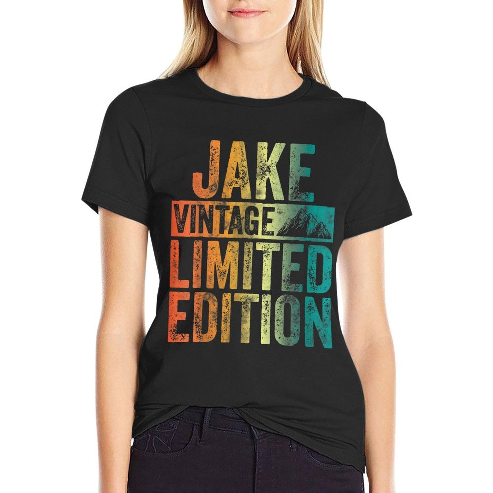 Personalized Name Jake Vintage Limited Edition  Relaxed-fit T-Shirt