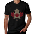 Maple Leaf Distressed Canada Canadian Men Women Kids Comfortable T-Shirt
