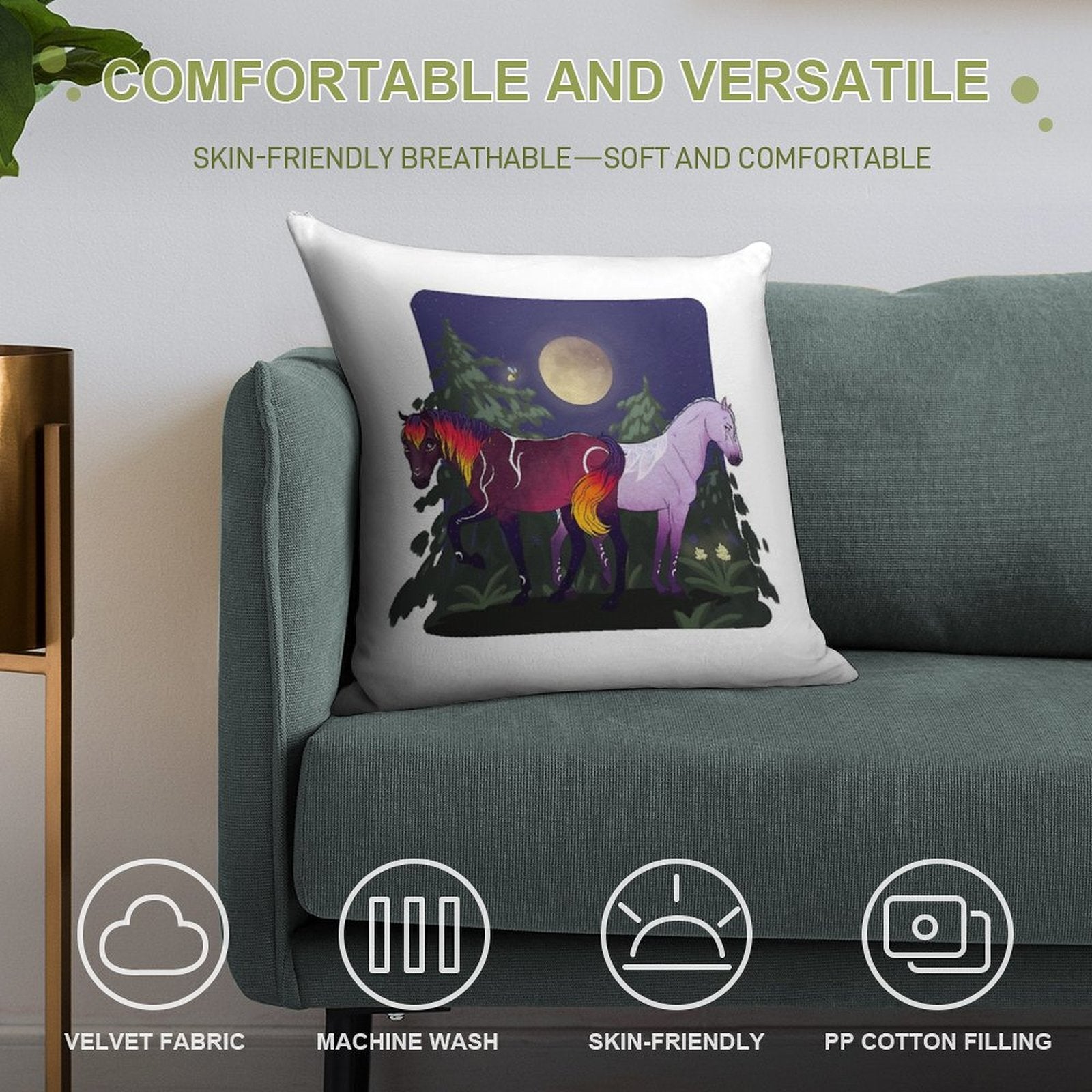 Umbra And Ayla Star Stable Soft Gift Ready Throw Pillow