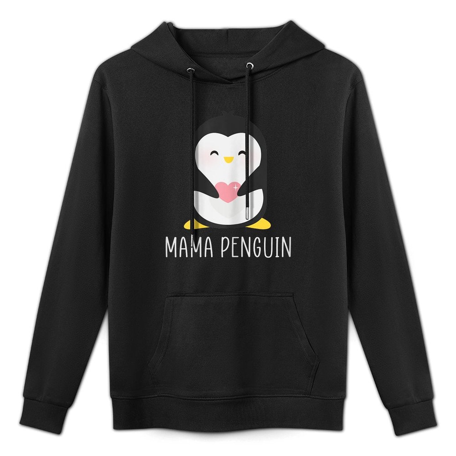 Penguin MAMA - Mothers Funny  Cute Dad Gift Colorfast Hoodie