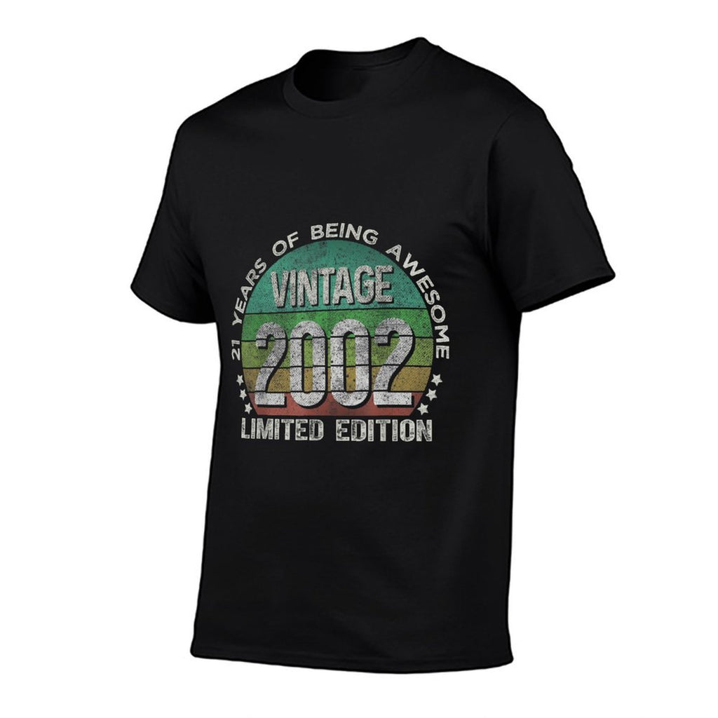 Vintage 2002 21 Year Old Gifts Limited Edition 21st Birthday  Eco-friendly Material T-Shirt