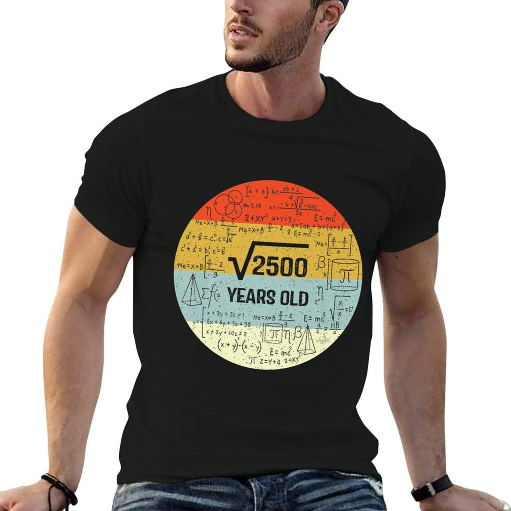 Square Root of 2500 Retro Style 50 Years Old 50th Birthday Premium  Graphic-printed T-Shirt