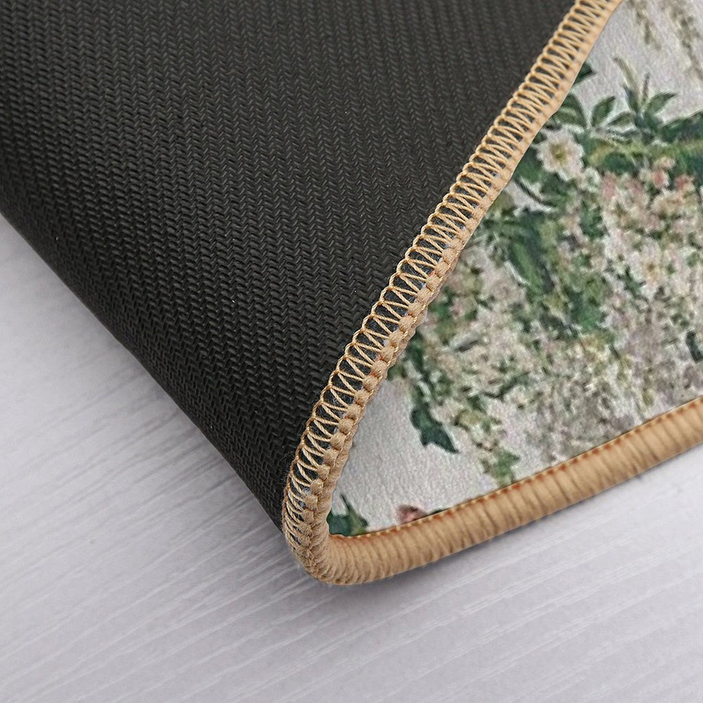 Jasmine, Wisteria And Honeysuckle Blooms Flowers  High-Traffic Bath Mat