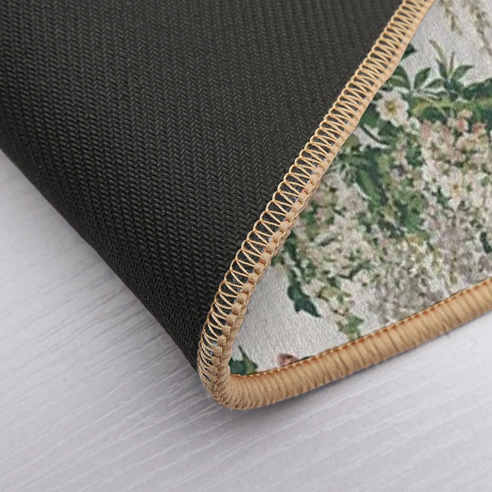 Jasmine, Wisteria And Honeysuckle Blooms Flowers  High-Traffic Bath Mat