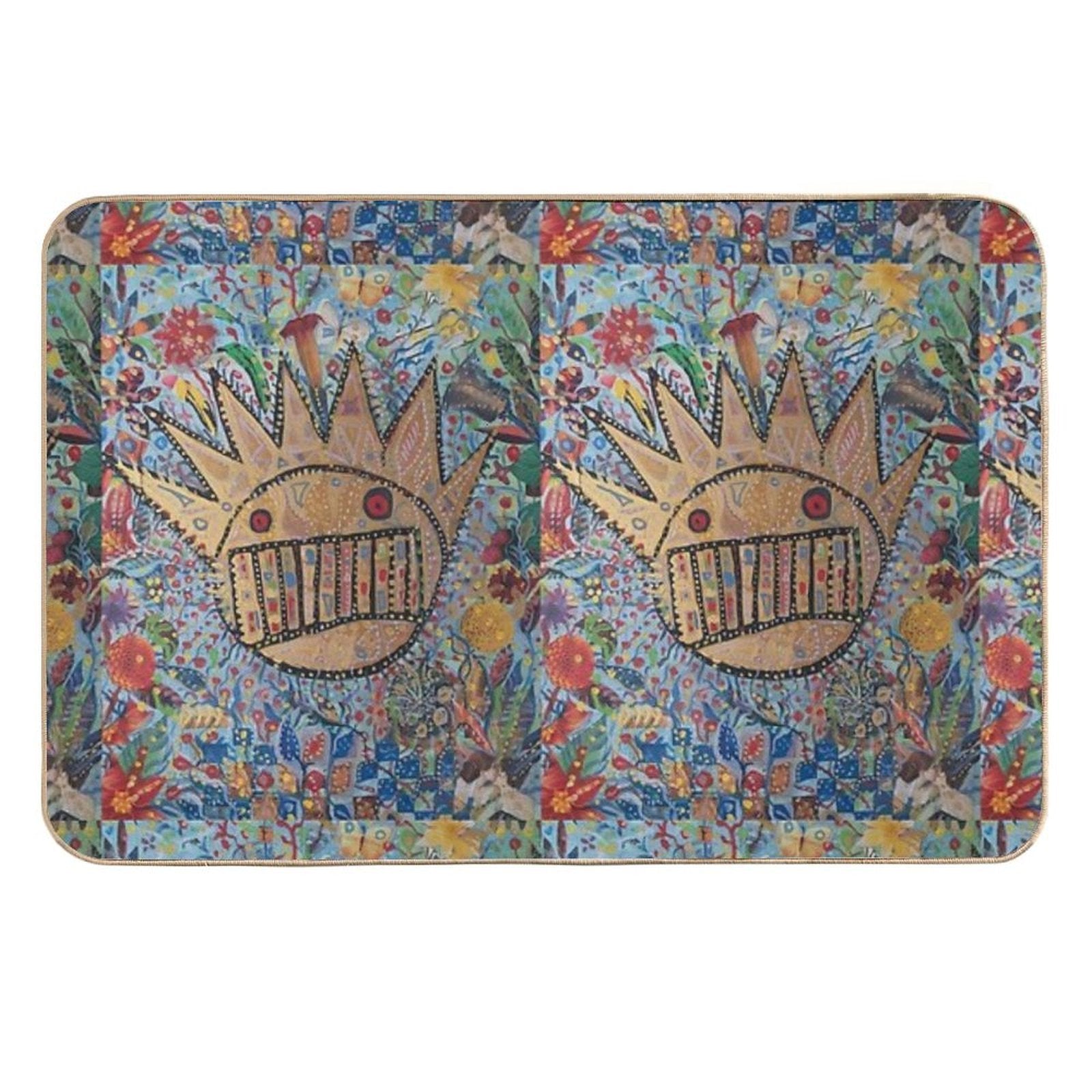 Ween Boognish And Flowers  Rapid-Drying Bath Mat